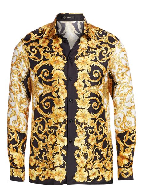 big and tall versace silk shirts